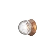 Nuura Aps - Liila 1 Wand-/Plafondlamp IP44 Medium Dark Bronze/Optic Cl...