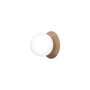 Nuura Aps - Liila 1 Wand-/Plafondlamp IP44 Medium Dark Bronze/Opal Nuu...