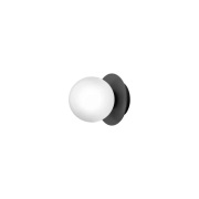 Nuura Aps - Liila 1 Wand-/Plafondlamp IP44 Small Black/Opal Nuura