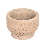 Uyuni Lighting - Travertine Kaarshouder 8x5 cm Desert Beige