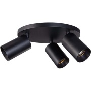 ANTIDARK - SpotOn Circle3 Plafond/Wandlamp Zwart