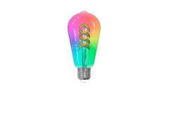 LUUMR - Lichtbron 4W ST64 Tuya WLAN RGB CCT E27 Clear
