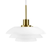Dyberg Larsen - DL31 Hanglamp Opal/Brass DybergLarsen