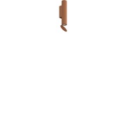 FLOS - Flauta Riga Wandlamp H225 Anodized Copper