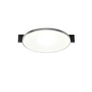 LIGHT-POINT - Inlay Round C2 Plafondlamp Matt Black/Satin Silver