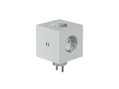 AVOLT - Square 2 Socket Extender w/30W Dual USB-C Gotland Gray