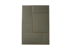 PLEASE WAIT to be SEATED - Nouveau Pin Large Brass/Oyster Grey