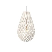 david trubridge - Koura Hanglamp H75 Wit 2 Kanten