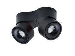 ANTIDARK - Easy Double W2100 LED Plafondlamp w/Hole 2700K Black