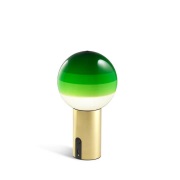 MARSET - Dipping Light Portable Tafellamp Green/Brushed Brass