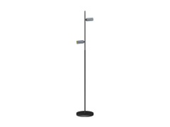 ANTIDARK - Decor F2 LED Vloerlamp Double Dim. Zwart/Mat Alu