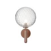 Nuura Aps - Nuura buitenwandlamp Miira, brons/helder, Ø 20 cm Nuura