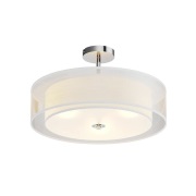 Lindby - Pikka Plafondlamp White/Chrom