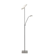Lindby - Sumani LED Vloerlamp Satin Nickel