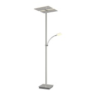 Lucande - Parthena LED Vloerlamp Nickel