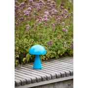 Hübsch - Mush LED tafellamp op batterijen, blauw, IP44, dimbaar