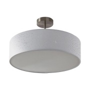 Lindby - Umma Plafondlamp H30 White/Satin Nickel