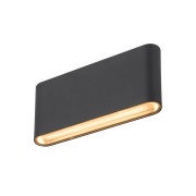 SLV - Oval 18 LED Buiten Wandlamp IP65 Black