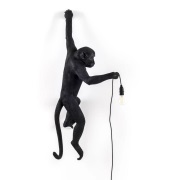 SELETTI - Monkey Hanging Buiten Wandlamp Left Zwart