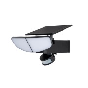 Lindby - Naelin zonnecel wandlamp met sensor zwart