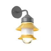 MARSET - Santorini buitenwandlamp, IP65, mosterd