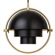 GUBI - Multi-Lite hanglamp S messing/zwart