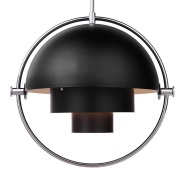 GUBI - Multi-Lite hanglamp Ø36 chroom/zwart