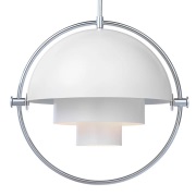 GUBI - Multi-Lite Hanglamp Ø36 Chroom/Wit