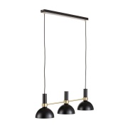 Markslöjd - Larry 3 Hanglamp Black/Brushed Brass