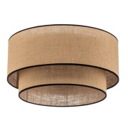 Euluna - Boho Plafondlamp Ø45 Jute/Zwart
