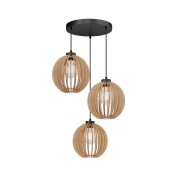 Envostar - Clay Cluster hanglamp zwart/hout