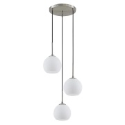 Lindby - Jurian 3 Hanglamp Opal/Nickel