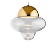 DESIGN BY US - Nutty XL Hanglamp Clear/Gold