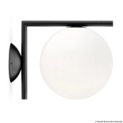 FLOS - IC C/W1 Plafondlamp/Wandlamp Matte Zwart