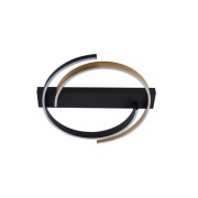 Lucande - Natsuma LED Plafondlamp Zwart/Goud