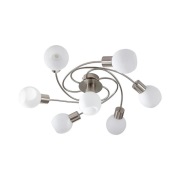 Lindby - Ciala 7 Plafondlamp White/Nickel