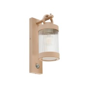 Lindby - Yrene Fluted Buiten Wandlamp w/Sensor Beige