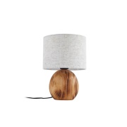 Lindby - Mayumi Taffellamp Hout/Grijs