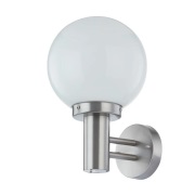Lindby - Nada Buiten Wandlamp Stainless Steel