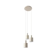 Lindby - Ovelia 3 Round Hanglamp Beige