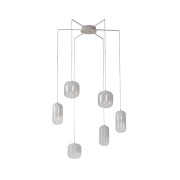 Lucande - Avelina 6 LED Hanglamp Wit