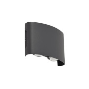 Lindby - Ithan 2 LED Buiten Wandlamp Donker Grijs