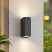 Lucande - Xava Up/Down Buiten Wandlamp IP65 Graphite