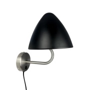 Dyberg Larsen - Oulu Wandlamp Black/Brushed Steel DybergLarsen