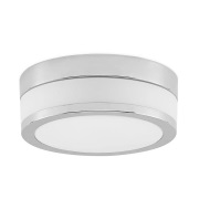 Lindby -  Flavi badkamer plafondlamp, Ø 23 cm, chroom