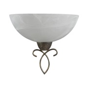 Lindby - Mohija Wandlamp Alabaster White/Antique Gold