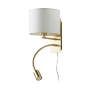 Lindby - Florens Wandlamp White/Brass