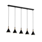 Lindby - Arina Hanglamp Black/Wood