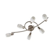 Lindby - Arda Plafondlamp Whie/Nickel