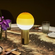 MARSET - Dipping Light Portable tafellamp Amber/Brushed Brass